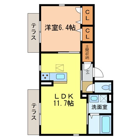 シャーメゾン楓の物件間取画像